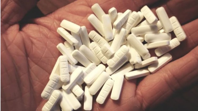 Health authorities are warning people that fake Xanax tablets (pictured) containing a highly dangerous drug are being sold in Queensland. Picture: Supplied