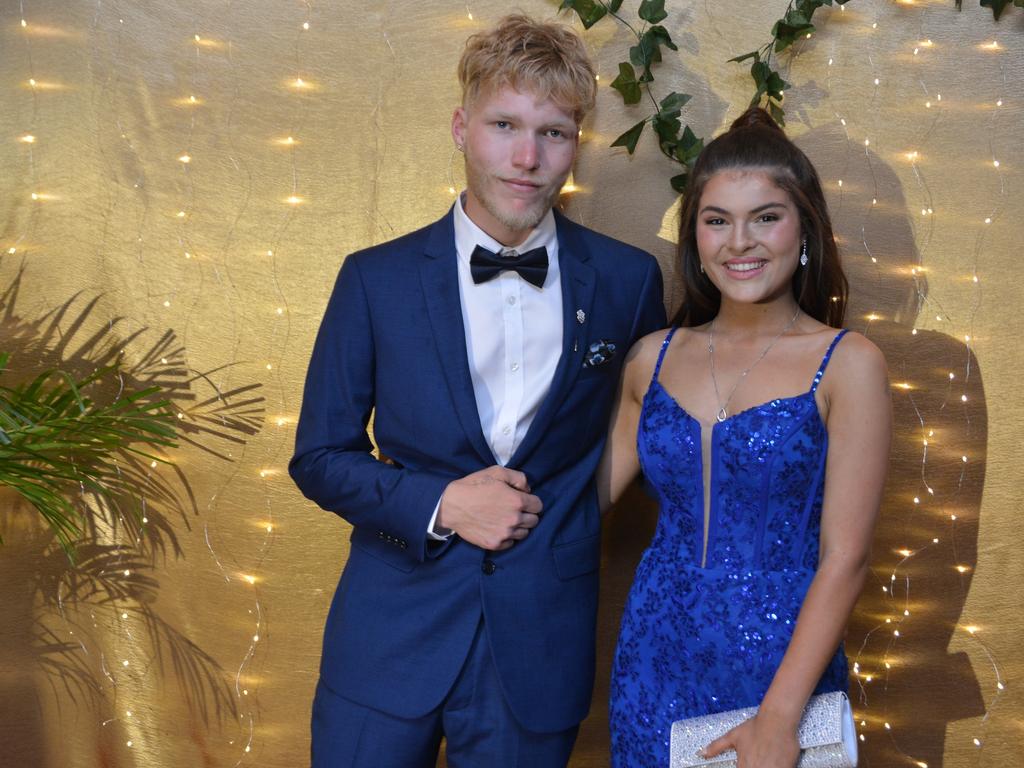 Tahliah McGhee and Declan Meara-Fletcher at the Toowoomba State High School Formal, November 13, 2024.