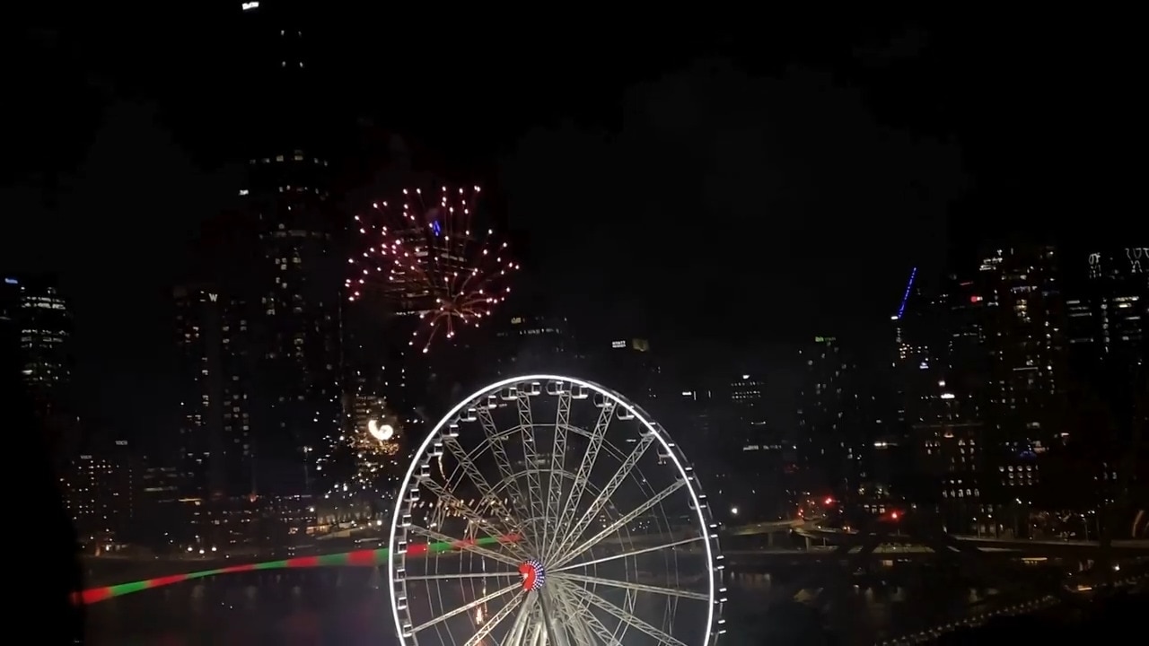 New Years Eve fireworks light up Brisbane