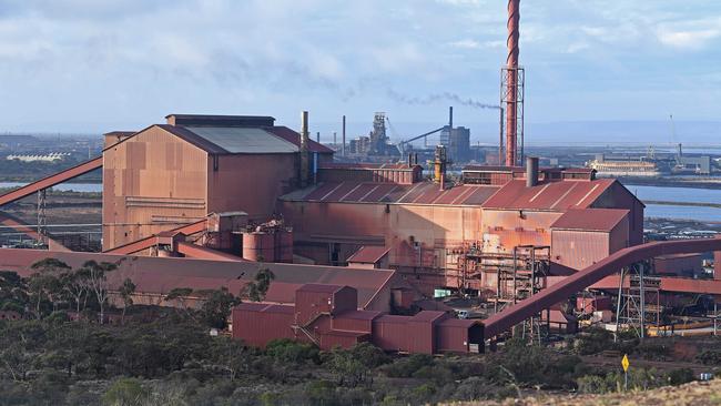 Once again, uncertainty surrounds the future of the Whyalla steelworks, seen here from Hummock Hill. Picture: Tom Huntley