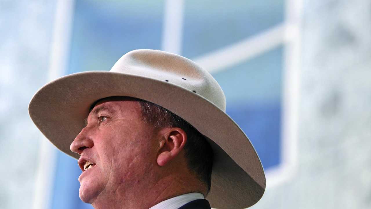 RATHER than showing contrition, Barnaby Joyce went on the attack yesterday against the man he let down. Picture: LUKAS COCH