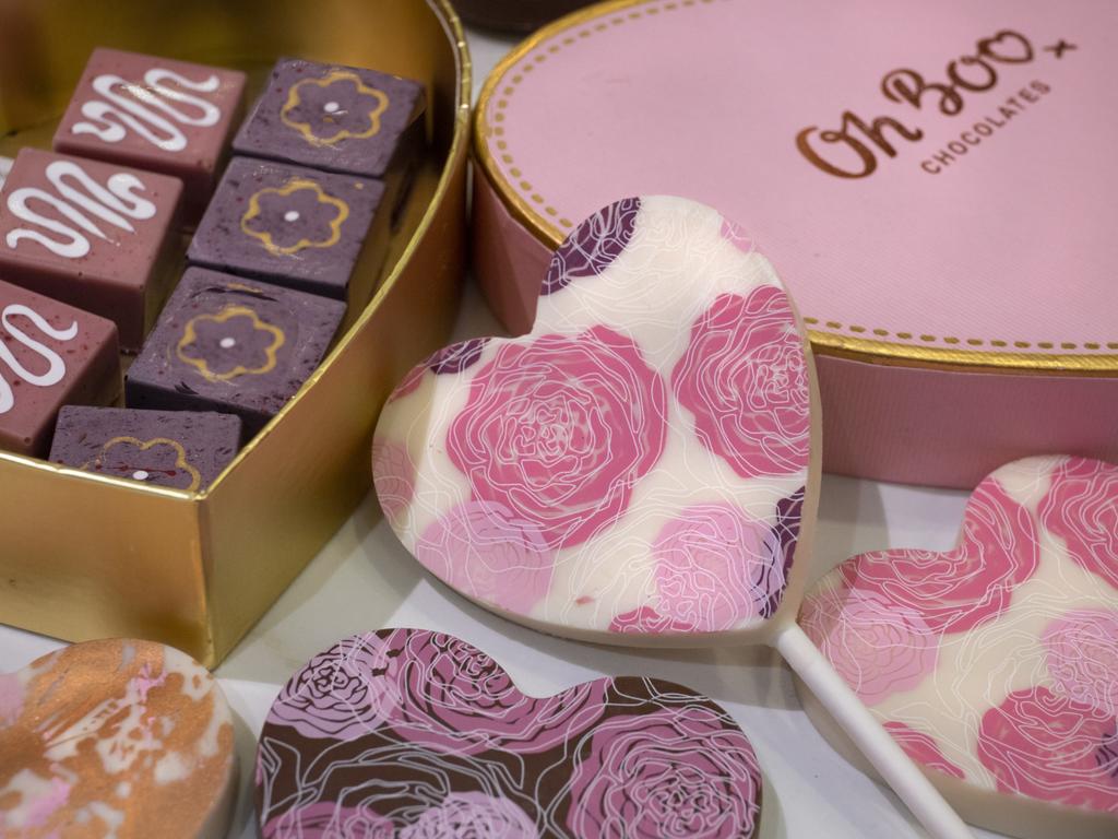 A Valentine’s Day OhBoo Chocolates selection. Picture: Jenifer Jagielski