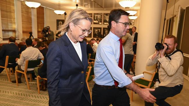 Opposition Leader Sussan Ley announced her new shadow ministry on Wednesday. Picture: NewsWire/ Martin Ollman