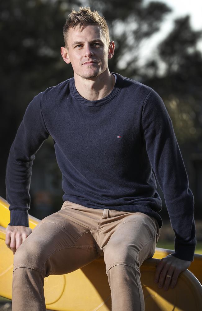 Adelaide Crows wingman David MacKay has signed a new one-year deal. Picture: Sarah Reed