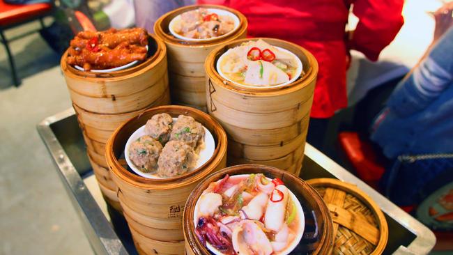 The Eight Yum Cha Restaurant, in Market City buildng.A tour with George Wing Kee of the Haymarket Chamber of Commerce.This is for a story on the best-kept secrets of Chinatown- places to eat, the history of the area, little-known facts.