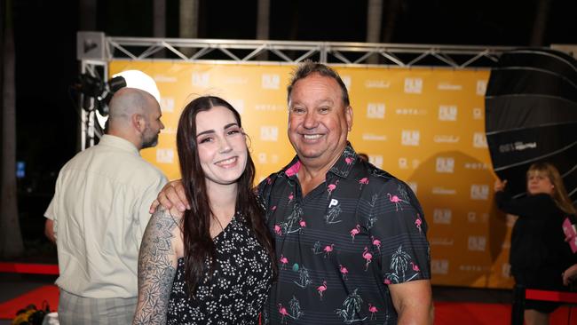 Leah Hampson and Glenn Hampson at the JAFAICAN premiere with Peter Andre at Gold Coast Film Festival at HOTA. Picture, Portia Large.