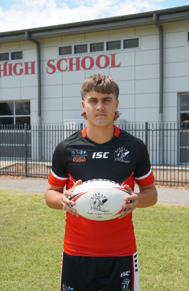 Zane Bethel from Kirwan State High School's rugby league program.