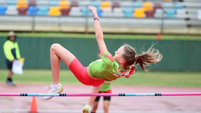 A trip down memory lane – Laura McKillop in 2015 at the Queensland State Relays – Picture: Richard Walker