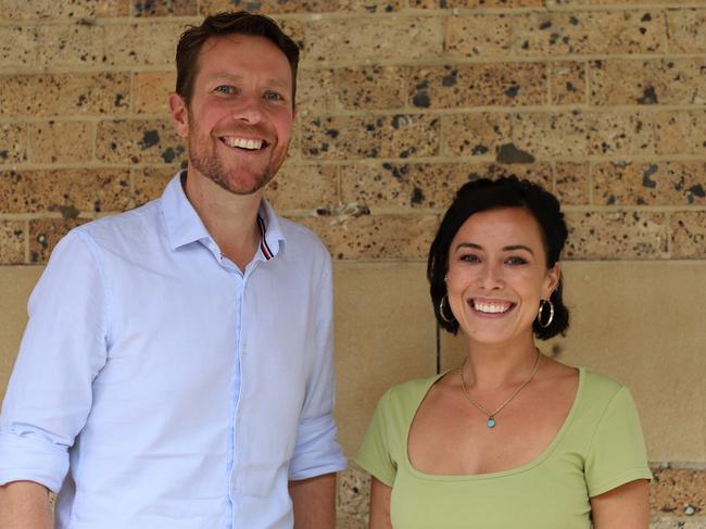 Adam Verwey and Sophie Hall from SIX - a powerful activist group calling on Woolworths and Coles to stop buying Tasmania’s salmon. Picture: Supplied