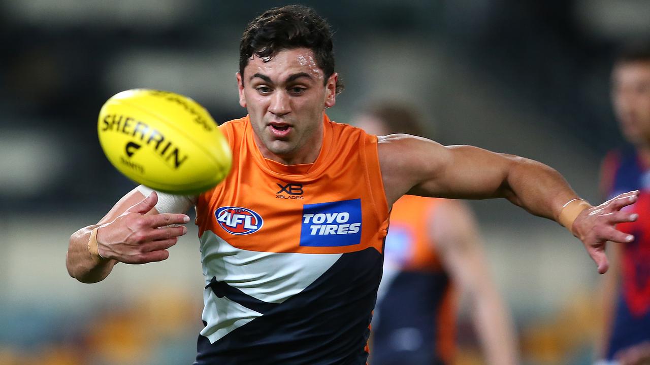 GWS Giants midfielder Tim Taranto won’t be leaving the club this off-season. Photo: Jono Searle/AFL Photos/via Getty Images.