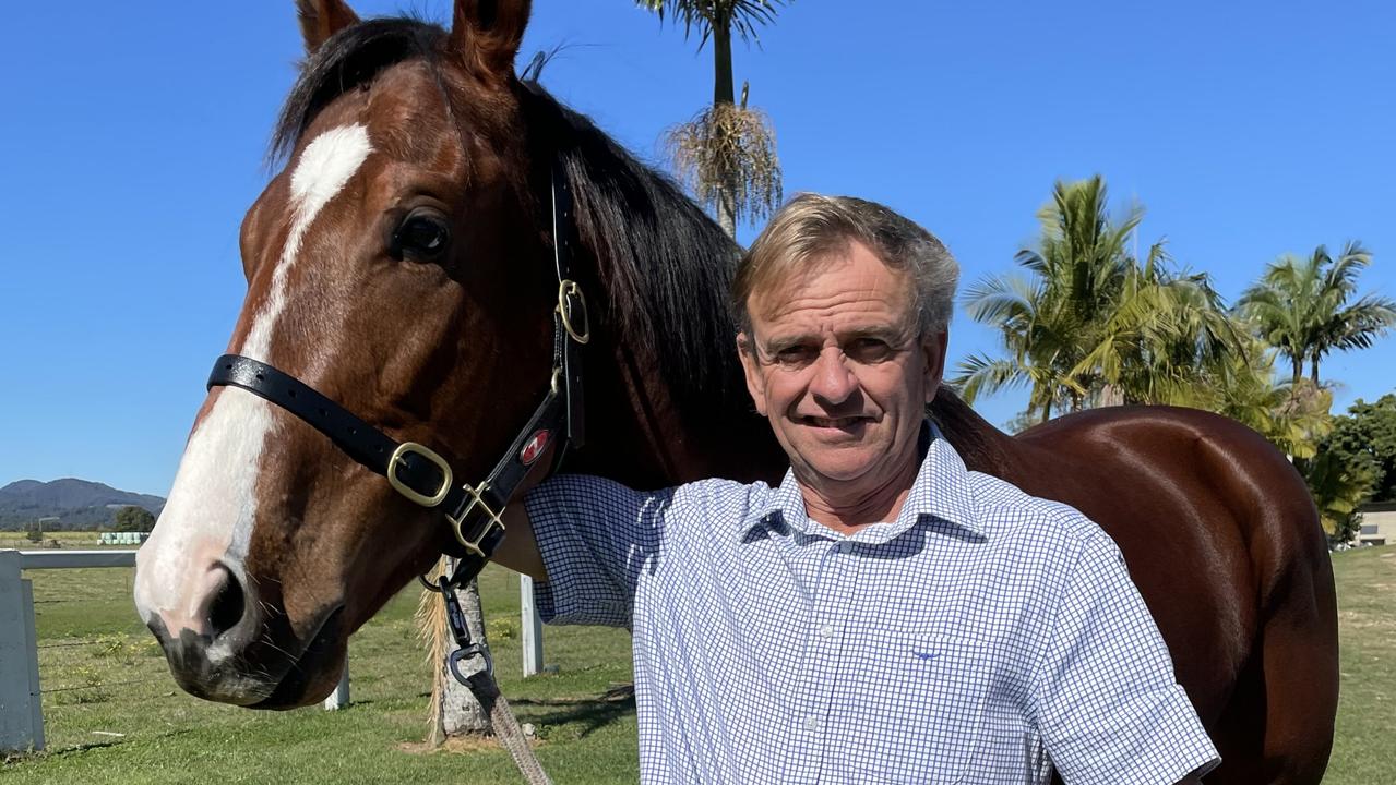 Murwillumbah trainer David McColm with his star horse Far Too Easy. Picture: Supplied