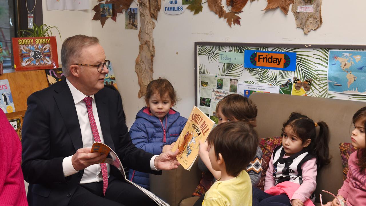 Prime Minister Anthony Albanese is facing new pressure to fund wage rises for childcare workers. Picture : NCA NewsWire / Nicki Connolly