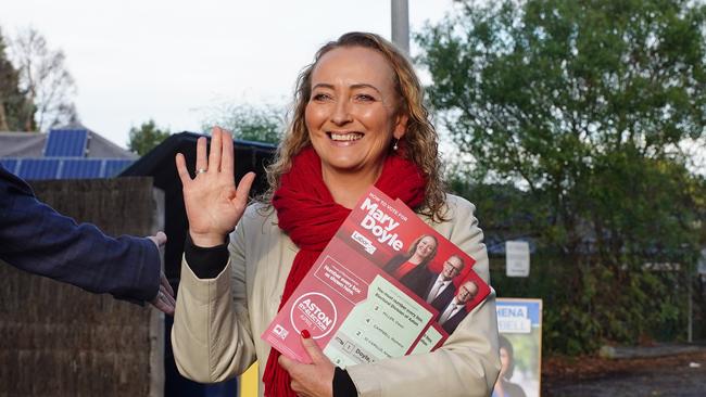 Mary Doyle has taken the seat of Aston from retiring Liberal MP Alan Tudge. Picture: NCA NewsWire / Luis Ascui