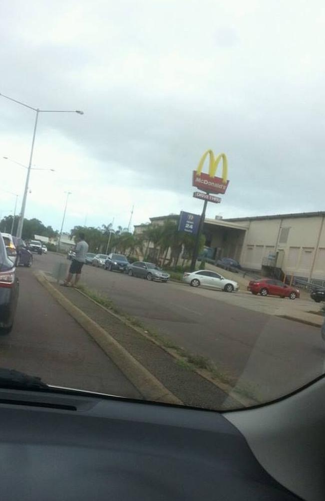 Lunchtime rush: McDonalds Casuarina enjoys a roaring drive-through trade. Picture: LISA-MARIE STUBBS