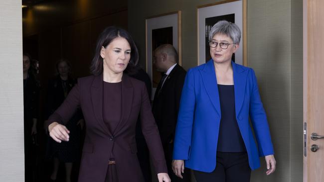 Senator the Hon Penny Wong meeting with Ms Annalena Baerbock, Federal Minister of Foreign Affairs of Germany in New York City.