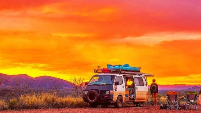 Imagine waking up to this — it’s easy to see why vanlife is appealing. Picture: Mitch Cox.