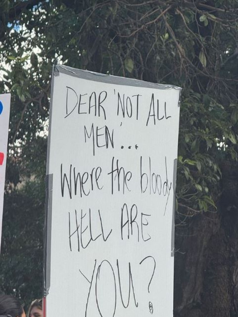 A large crowd has gathered in Sydney to protest against gender based violence. Picture: Instagram