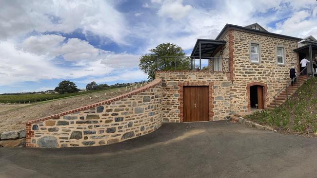 Entrance to the cellar at Fine Acres Estate. Picture Jason Katsaras