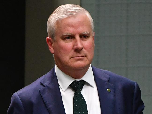 Deputy Prime Minister Michael McCormack leaves after Question Time in the House of Representatives at Parliament House in Canberra, Tuesday, Tuesday, October 22, 2019. (AAP Image/Mick Tsikas) NO ARCHIVING