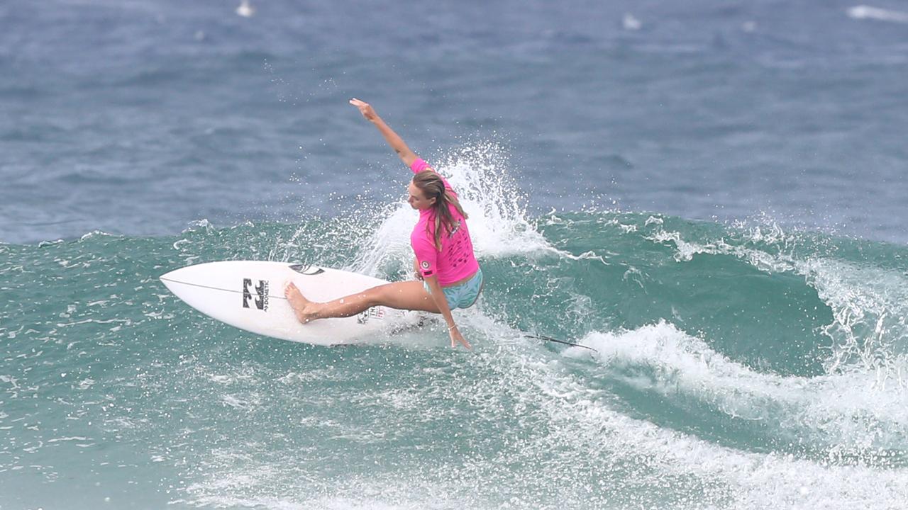 Usher Cup Finals at Snapper Rocks Winner Macy Callaghan. 30 January 2022 Coolangatta Picture by Richard Gosling