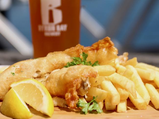 You can’t go wrong with the fish & chips. Picture: Jenifer Jagielski