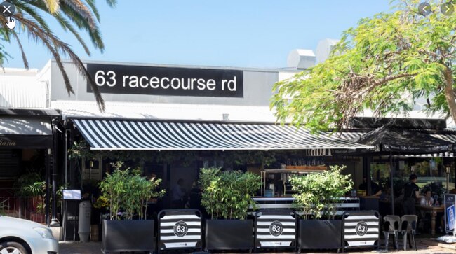 Cafe 63 on RacecourseRoad which has been closed