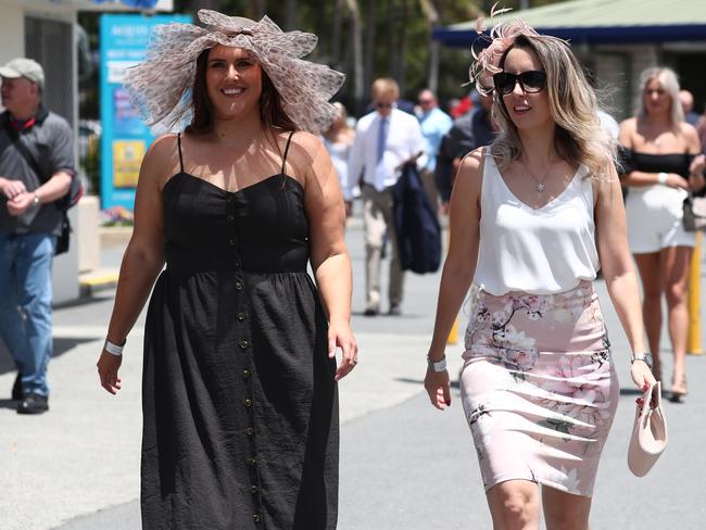 Racegoers arrive at The Gold Coast Turf Club for Melbourne Cup Day. Photograph: Jason O’Brien.