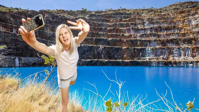 The abandoned Mary Kathleen Uranium mine west of Cloncurry, which has become an instagram sensation and outback tourism attraction is one of many reasons luring travellers to the Outback. Photo Lachie Millard