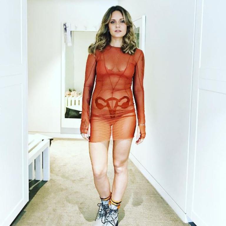 The 2016 ARIA Awards via social media ... Tove Lo, "Uterus dress for #ARIAS" Picture: Instagram