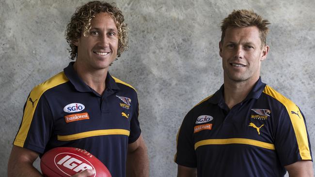 Sam Mitchell has joined Matt Priddis in West Coast’s leadership group. Picture: Simon Santi