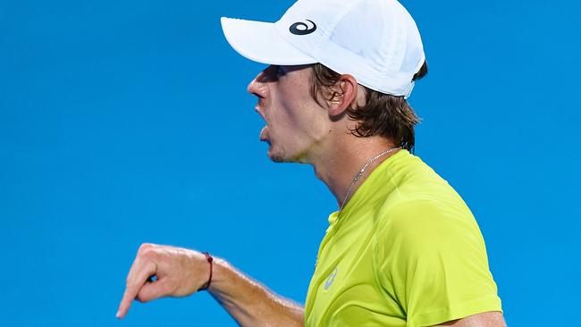 Alex de Minaur was back to his vibrant self in the ATP Cup. Picture: Getty Images