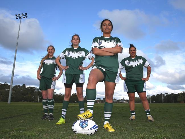 Forestville Ferrets women’s rugby league players pictured in September 2015.