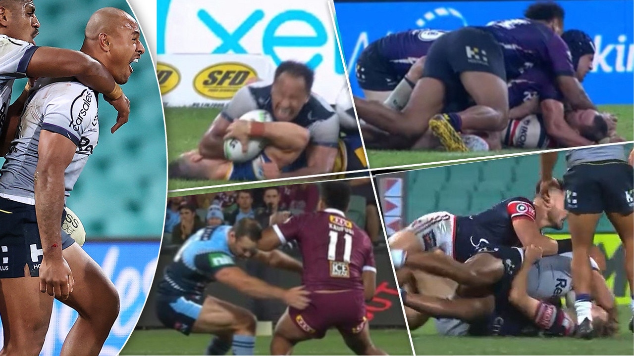 Felise Kaufusi has a history of using his elbows.