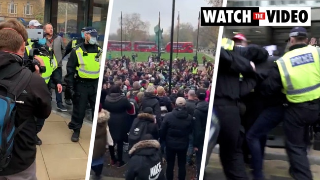 Brutal crackdown on UK lockdown protesters