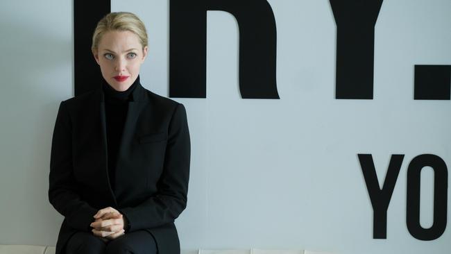 Amanda Seyfried stars as Elizabeth Holmes. Picture: Disney+.