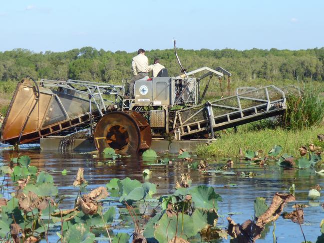 Friends of Fogg Dam have secured a new weed harvester that will be used to clear the waterway