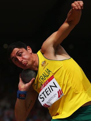 ...and the Shot Put. Picture: Cameron Spencer