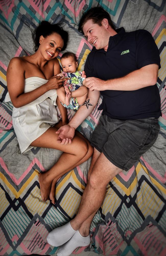 Zoe Hendrix and Alex Garner are the only success story from the show, with the couple having a baby together. Picture: Tony Gough