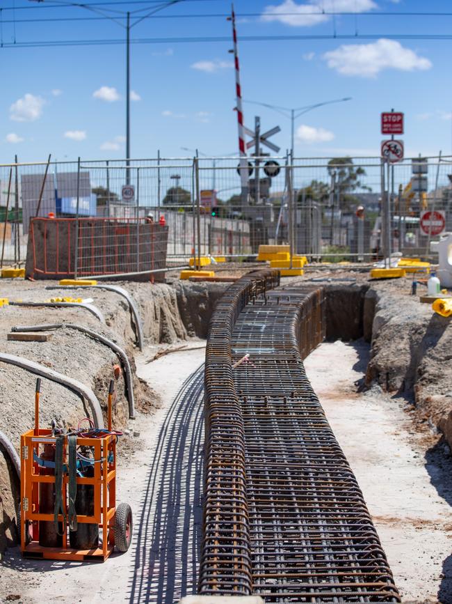 A new rail bridge and road underpass will be built.