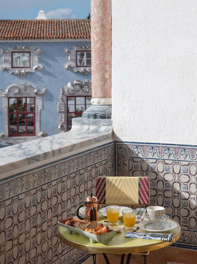 Brunch on the balcony in one of the suites. Picture: Vermelho Hotel.