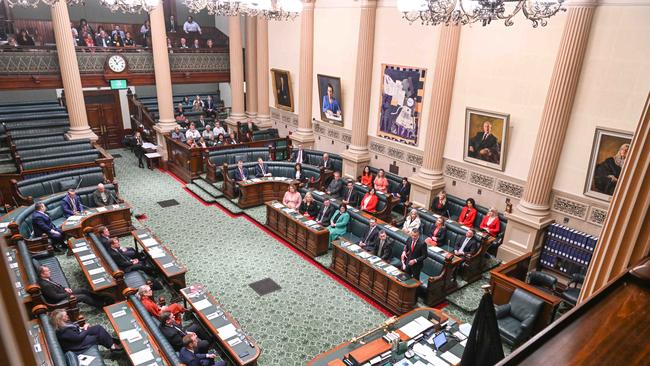 All 47 Lower House MPs were warned about potential threatening behaviour. Picture: NCA NewsWire / Brenton Edwards