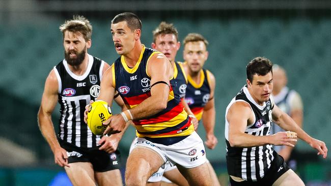 Taylor Walker is poised to become Adelaide’s leading goalkicker, overtaking Tony Modra.