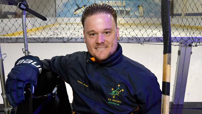 Townsville para athlete Damon Jaenke, at the Warrina Ice Rink, has been selected for the Australian ice hockey team for the upcoming C Pool World Championships in Thailand.