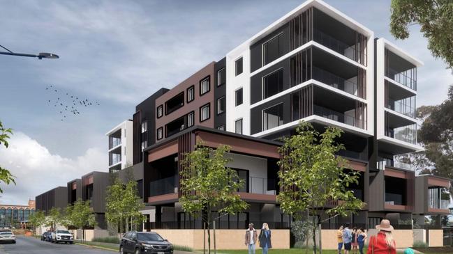 A six-storey residential building has been approved for Banksia Street, Glenside. Images for planning purposes, not final images of project. Picture: Supplied