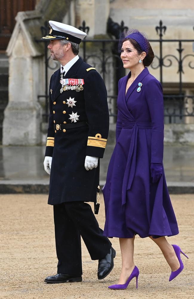 Crown Prince Frederik of Denmark and Mary, Crown Princess of Denmark attend the Coronation. Picture: Getty Images