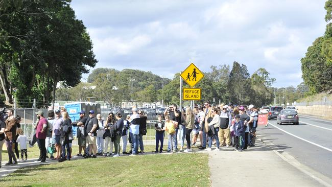 Coffs Harbour league fans were out in force to watch the Cronulla Sharks take on the Gold Coast Titans at C.ex Stadium. Photo: Tim Jarrett