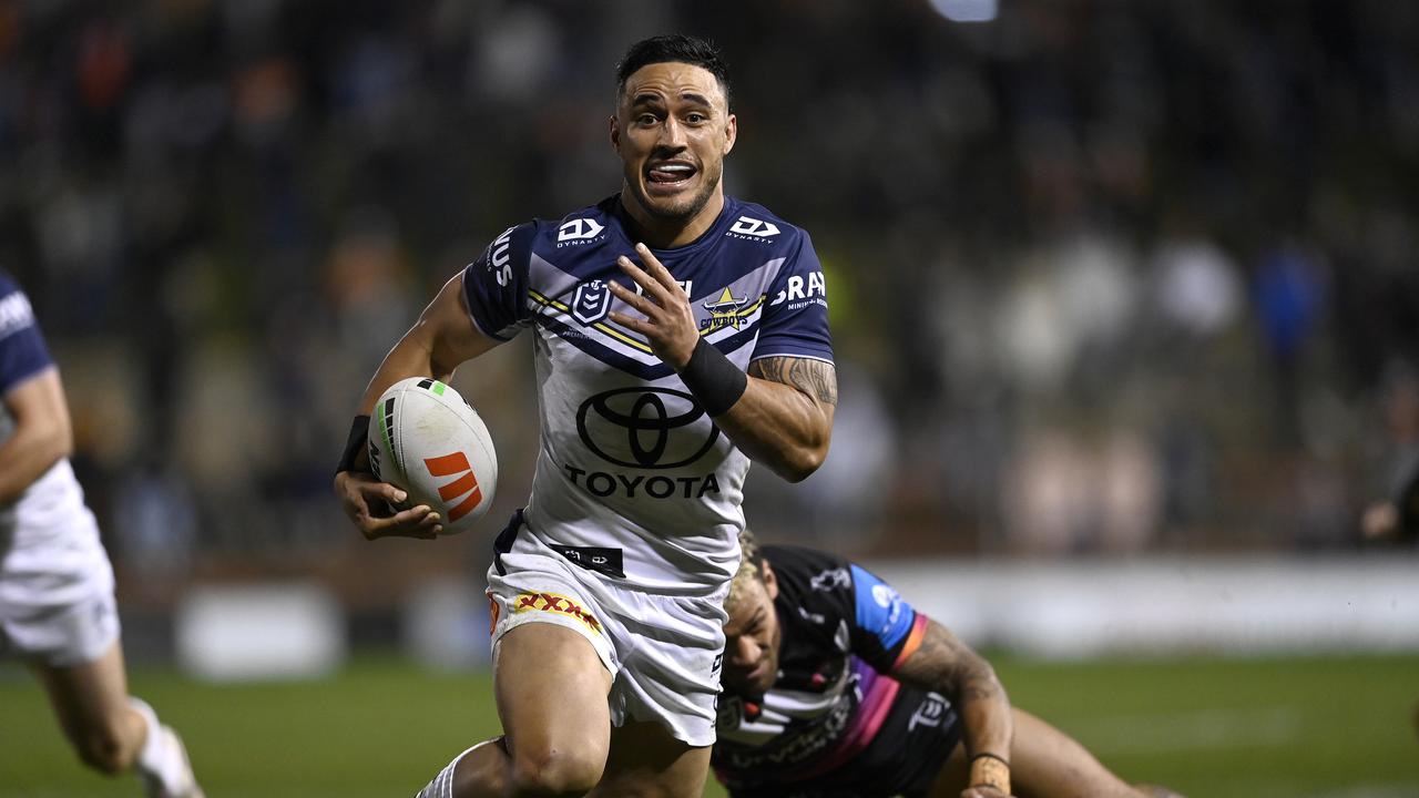 NRL 2024 RD22 Wests Tigers v North Queensland Cowboys - Valentine Holmes. Picture: NRL Photos