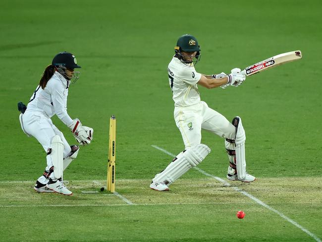 Meg Lanning and the Aussies were left with too big a task. Picture: Getty Images