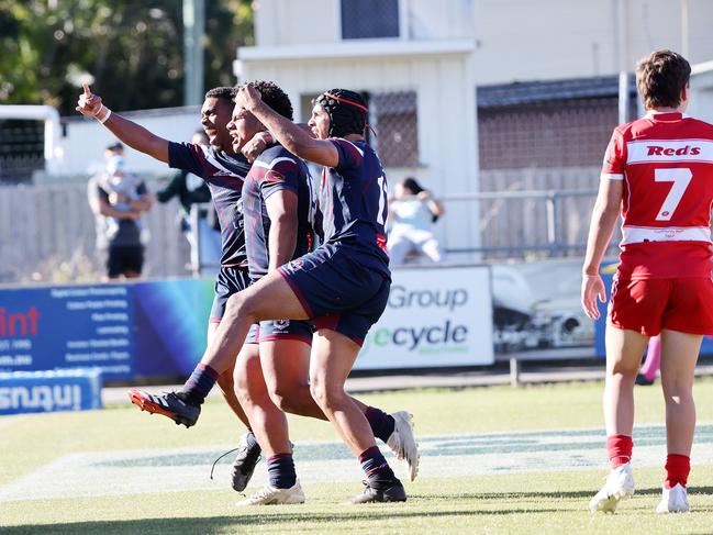 Langer Trophy schoolboy rugby league grand final between Palm Beach Currumbin SHS and Ipswich SHS. Picture: Nigel Hallett