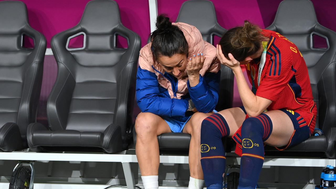 The pair speak. Picture: Justin Setterfield/Getty Images